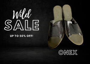 Onex Wedge Sandals Women's Size 11 Silver Bejeweled Slip On Slides Casual Shoes